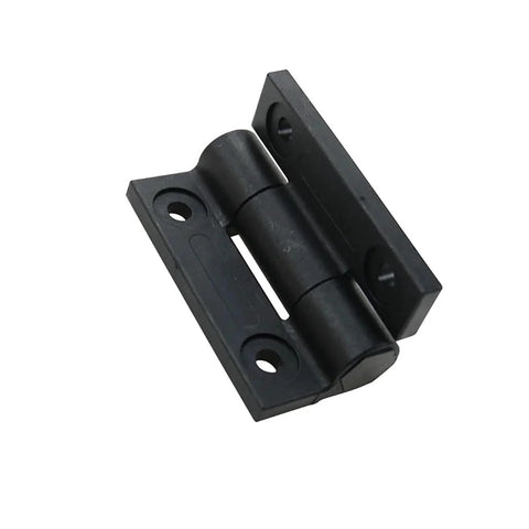 Flat open torque hinge with adjustable damping, black color, 1 piece