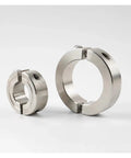 Tough 304 Stainless Steel Separable Fixed Ring Shaft Collar For Machinery Industrial Killer Wear Resistance And Solid Positioning Stops Acting As Spacers For Precision Setup Ensuring Reliability Without Failing Under Stress 1 Piece, two sizes