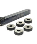 Single Wheel Knurling Tool Holder With Five Spare HSS Knurls 12 By 12 By 100 mm Tool Steel Body Rust Resistant High Strength