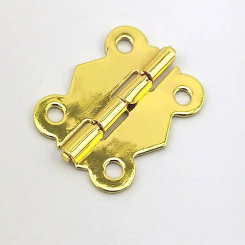 20 Pack Small Cabinet Door Hinges For Furniture Upgrade Heavy Duty Drawer Mounting Braces Smooth Swing Closet Cupboard Fittings Built Like A Tank Ultra Durable Steel Perfect For Diy Renovations And Home Makeovers gold cabinet hinge with pin and holes