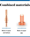 10 Pack 9 8211 Plasma Tips And 10 Pack 9 8215 Plasma Electrodes For Cutmaster 52 Torch copper and hafnium materials