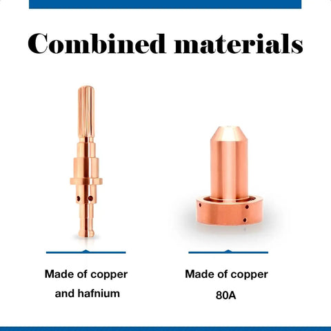 10 Pack 9 8211 Plasma Tips And 10 Pack 9 8215 Plasma Electrodes For Cutmaster 52 Torch copper and hafnium materials