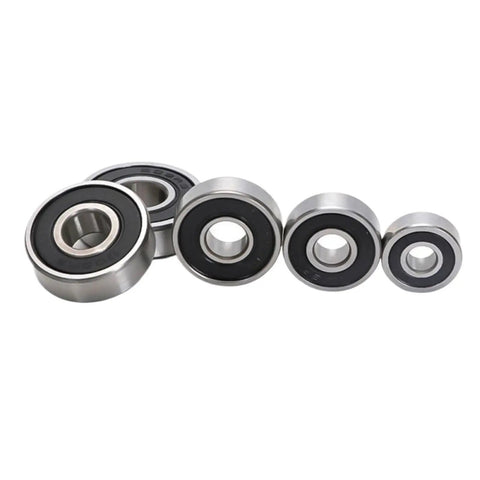 Pro Grade 6001ZZ RS Deep Groove Ball Bearing Unit With Tough As Nails Shielded Housing And Zero Drag Spinning Action For Heavy Duty Machinery And Slick Operation All Day Long, various sizes shown.