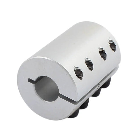 12.7mm To 15mm Shaft Coupling 45mm Long 32mm Diameter Aluminum Alloy Joint For 3D Printer CNC Machine DIY Encoder Screw Clamp Flexible Motor Coupler, silver