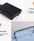 Foot switch for Heavy Duty Electric Terminal Crimping Machine With Pedal And Led Light 60W Cold Press Plier for easy control.