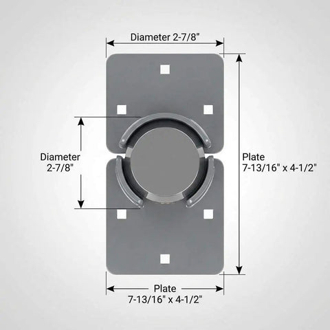 Heavy Duty Puck Lock And Hasp With Hidden Shackle High Security Steel Padlock Keyed Alike Includes 2 Keys shown with dimensions