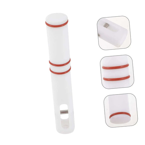 Soft Serve Ice Cream Machine Lever Replacement Part For Dispenser Portable Handle With Accurate Fit Ice Cream Maker Valve Stem Replacement Grip For Home Or Shop Use Easy Install, showing white and red rubber gasket design, close-up view.
