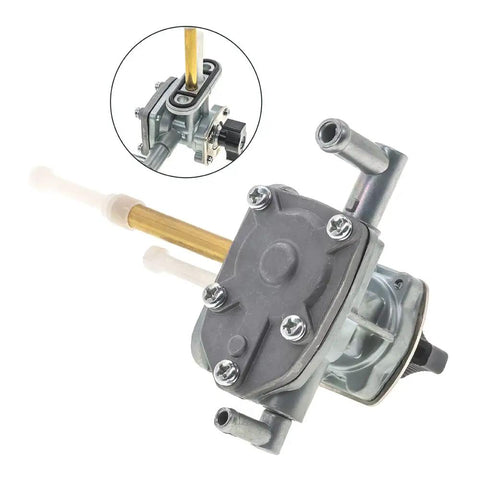Heavy Duty Fuel Valve Petcock With Easy Shut Off For Suzuki Vinson 500 ATV Gas Tank Fits LTA500 LTF500 2002 2003 2004 2005 2006 2007 Replacement Easy Install