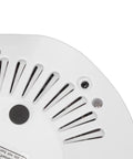 Close-up of the base of Keep Your Sips Lit Or Icy Cold Usb Powered Mug Warmer Chiller Pad showing ventilation and control features.