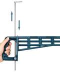 Universal Drawer Slide Jig Cabinet Hardware Installation Tool with adjustable metal rod and ergonomic handle for easy use.