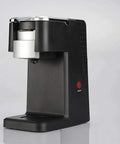 Side view of Bean To Cup Coffee Machine For Home Use Capsule Espresso Maker With Reusable Filter And Backlit Touch Panel Portable Design