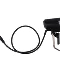 Heavy Duty E Bike Front Headlight 6-60V LED Spotlight With Black ABS Housing For Electric Scooters And Bikes Deliver Bright Long Range Beam You Need To Stay Safe Riding At Night. black ABS housing with cable and mount