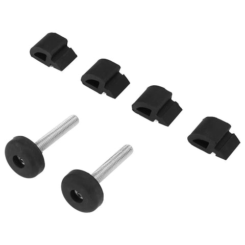 Xixian Truck Hood Bumper Stopper Set For 1967 To 1972 Models Includes Rubber Cushion Buffer And Screws Black Adjuster Replacement Kit That Fits Like A Glove., black rubber hood bumpers with screws, set of 6