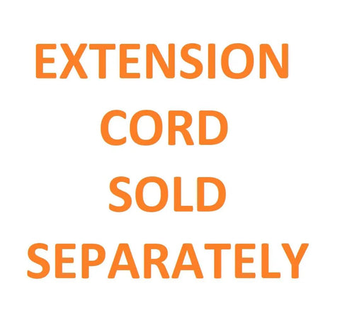 Text reading 'EXTENSION CORD SOLD SEPARATELY' for 18V Cordless Hybrid 3000 Lumens LED Panel Light For The Job Site, Boss Level Brightness, Portable Panel Lamp, Tool Only No Battery Or Charger Included, Perfect For Garage, Shop, And Projects.
