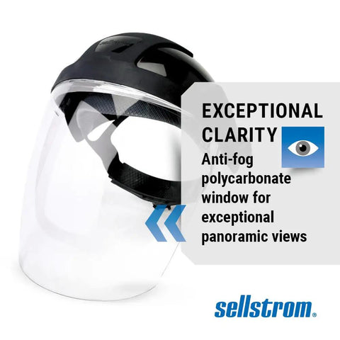 DP4 Face Shield With Lightweight Build, High Impact Crown And Ratchet Headgear For Grinding And Cutting, ANSI Z87.1 Approved Anti Fog Polycarbonate Window, Ideal For Home, Workshop, Construction And Metalworking Protective Gear