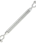 Top Shelf Hot Dip Galvanized Jaw To Jaw Turnbuckle 5/8 X 12 Inch with hooks for rigging use, rated 3500 lbs working load limit.