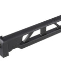 Airsoft Fixed Stock With Lightweight Polymer Build And Integrated QD Sling Sockets angled view