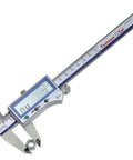 Digital Caliper For Fasteners 0 To 8 Inches 200 mm With Inch Metric And Fraction Readouts IP54 Protection Case Included Battery Manual Nuts And Bolts Size Reading Increments