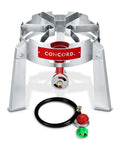 Titan Single Propane Burner With 50,000 BTU Power Beefy Stainless Steel Pro Grade Frame Retro Burner Head Tri Leg Stand