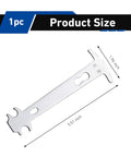 1 PC stainless steel bike chain checker tool dimensions 5.51 x 1.96 inches, Bike Chain Checker Tool Stainless Steel Chain Wear Indicator Gauge