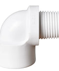 10 Pack Half Inch PVC Male To Female 90 Degree Elbow Fittings MIPT To FIPT For DIY Irrigation And Water Line Projects White