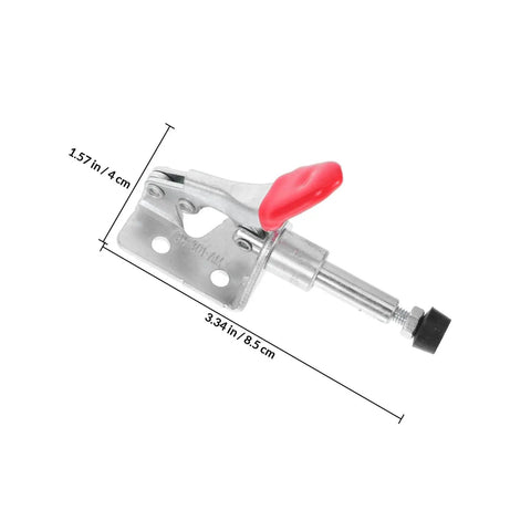 Four Piece Quick Release Horizontal Toggle Clamps For Welding And Woodworking Non Slip Push Pull Workholding Devices, size shown