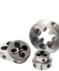 Right Hand Threading Die 1 13/16 Inch 20 UN Machine Thread Die for Large Bolts and Shafts High Speed Steel HSS Round Die for Fast Smooth Repair of Metal Bolts Spindles and Heavy Duty Projects on white background