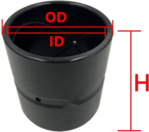 Heavy Duty Excavator Bucket Bushing ID 80Mm OD 95Mm Beefy Replacement Wear Part Size H 50 To 140Mm Fits Most Buckets And Machines Easy Install Durable Steel.