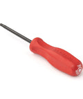 T30 Torx Hard Handle Screwdriver With Black Oxide Blade DST11300 showcasing red glass-reinforced nylon handle, Made In USA