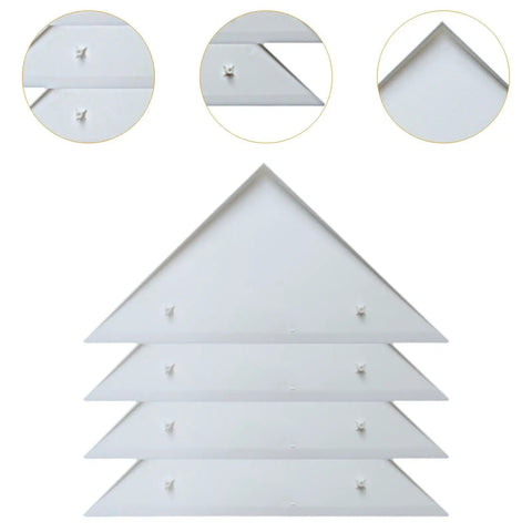 4 Pack Foosball Table Corner Protectors, Sturdy White Triangle Edge Guards, Universal Fit For Most Foosball Tables, Easy Install