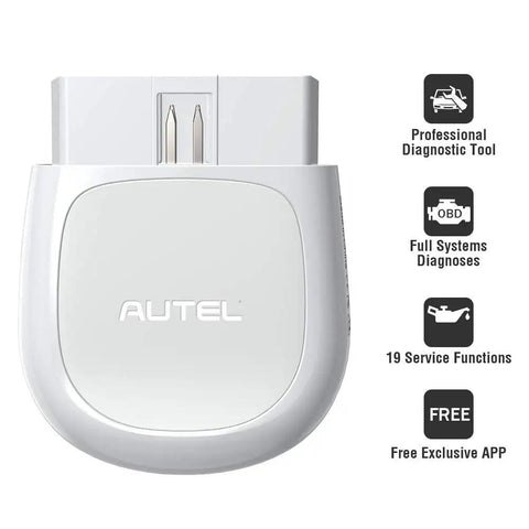 Bluetooth OBD2 Scanner With Full System Diagnostics And 19 Service Functions Code Reader For iPhone And Android device front view
