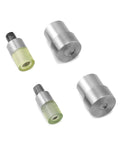 Beefy Pro Grade Manual Press Tool Kit With 6mm And 9mm Rivet Dies, Dual Pair, Steel Construction, Easy Install, M6 And M9 Threaded Tops