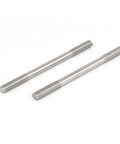 M6 Double End Threaded Studs 304 Stainless Steel Hardware Fasteners 10 Pack shown in close-up view, showcasing durable construction and threading.