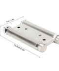 Heavy Duty 4 Inch Stainless Steel Door Hinge With Adjustable Spring Bearing, Handles 20 Kg Load, 50,000 Cycles, dimensions shown