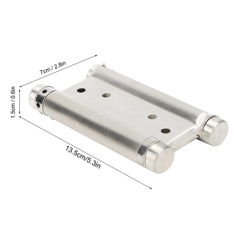 Heavy Duty 4 Inch Stainless Steel Door Hinge With Adjustable Spring Bearing, Handles 20 Kg Load, 50,000 Cycles, dimensions shown