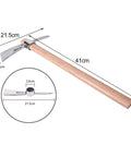 Dual Mattock And Pickaxe For Digging And Root Cutting, Beefy Heavy Duty Garden Go To Tool, dimensions shown