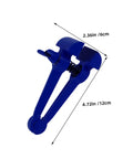 Heavy Duty 4.72 Inch Hand Clamp Vise For Woodworking And Metalworking Portable Steel With Fastening Knob And Slip Resistant Grip For Pro Grade Hold And Ideal For Home Shop Use With Precise Project Finishes, blue, 4.72in