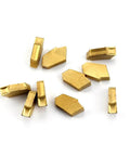 GTN-4 (QC1404) Multilayer Coated Carbide Grooving Inserts For Lathe Cut Off Tool, 0.160 Inch Width, CNC Machining, 10 Pieces Pack