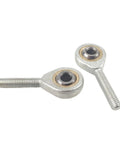Kickass 2Pcs Rod End Bearings With Male Female M5X0.8 Threads for smooth linkage movement and wear resistance.