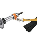 No Sweat Pvc Pipe Inner Diameter Cutter With Fall Prevention Kit And Hella Sharp 2 Inch Blade For Quick Plumbing Jobs. Tool with safety latch.