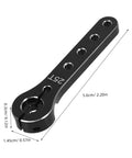 Metal Steering Arm Kit For RC Airplanes, Red Linkage Rod Upgrade For Remote Control Aircraft with dimensions visible