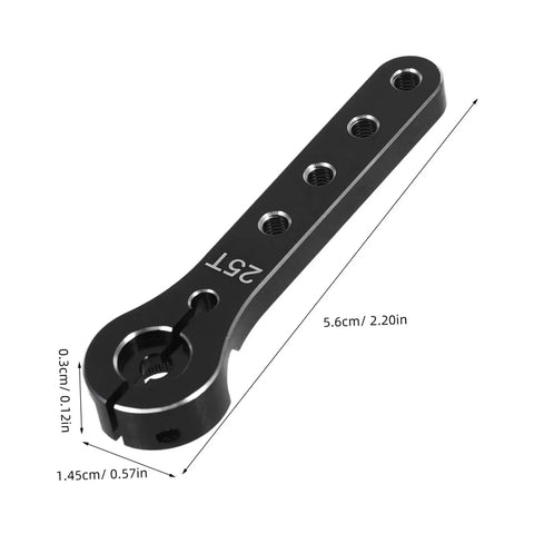Metal Steering Arm Kit For RC Airplanes, Red Linkage Rod Upgrade For Remote Control Aircraft with dimensions visible