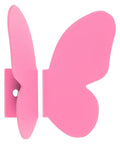 Butterfly Pink Cabinet Handles For Drawers And Cabinets, Vintage Style Furniture Hardware, side view of metal knob