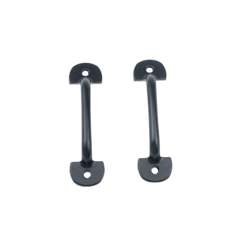 Mini Cabinet Hardware Handle Pulls Black Finish 2 Inch Hole Centers 50mm With Two Mounting Holes Zinc Alloy Pack Of 16 Screws Included