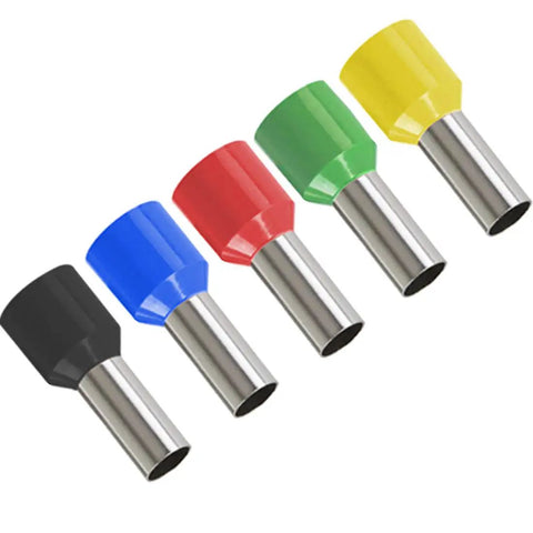 4 Gauge Wire Ferrule Kit Copper Insulated Terminals For Car Amplifier Power Cables Crimp Connectors For Clean Install