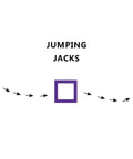 Jumping Jacks decal for Sensory Hallway Decal Floor And Wall Pack With Nine Sets To Help Kids Move And Focus Get The Wiggles Out ADHD Friendly Movement Path For Home Or Therapy.