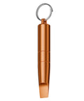 All In One Portable Multitool With Package Cutter And Phone Ejector Pin with brushed metal finish and keyring attachment