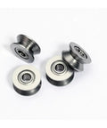 Heavy Duty V Groove Roller Bearing Wheels Tough As Nails Carbon Steel Track Rollers, 4X13X6MM V624ZZ for patio doors.