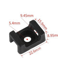 Heavy Duty Three Hundred Screw Mount Cable Ties And Straps Lock Down Every Pesky Wire For A Clean Home Office Setup That Handles The Daily Grind Quick And Easy, showing a square black base clip.