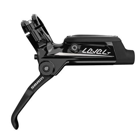 Level T Disc Brake And Lever Rear Hydraulic Post Mount Black A1 side view of brake lever.